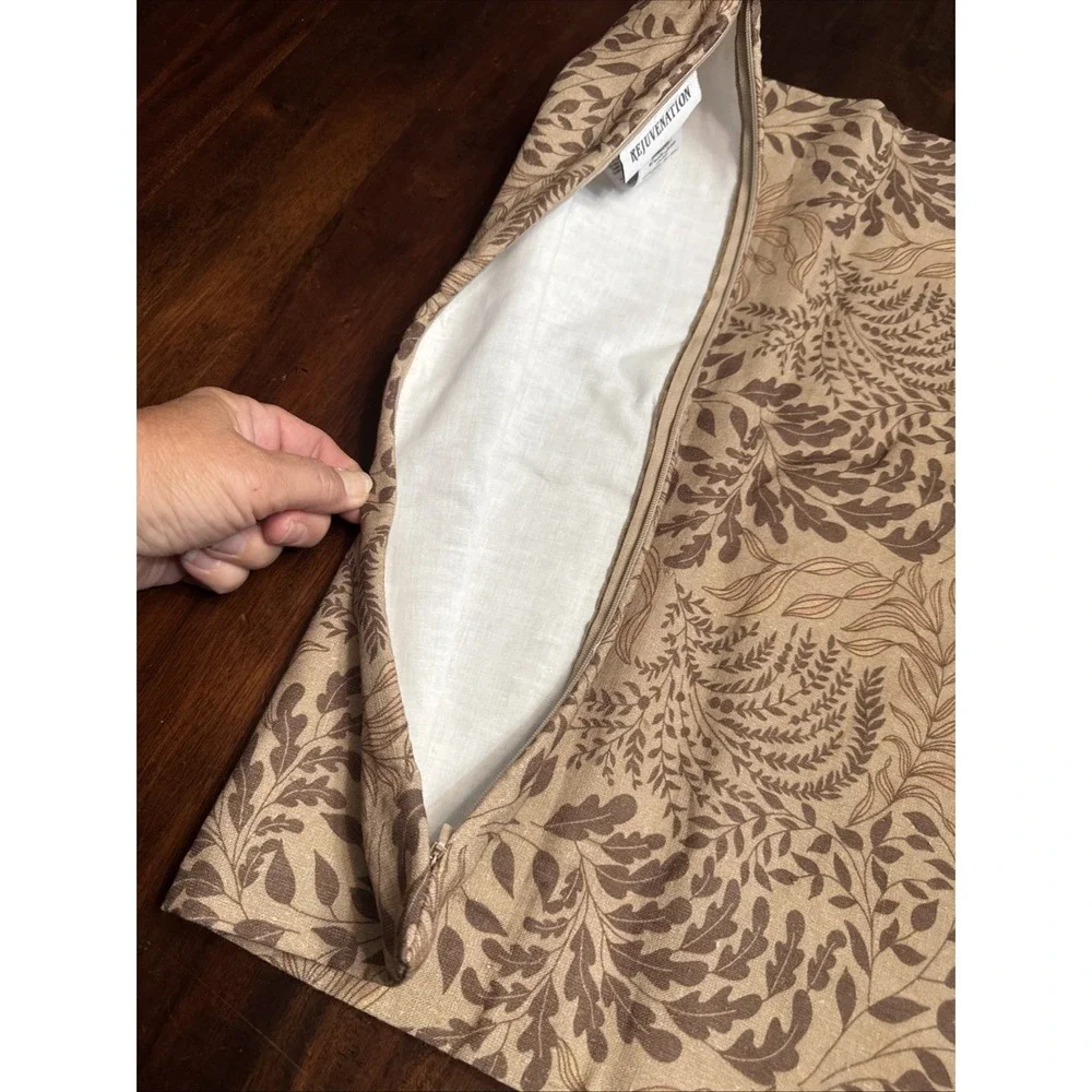 Rejuvenation Throw Pillow Cover Linen Botanical 20